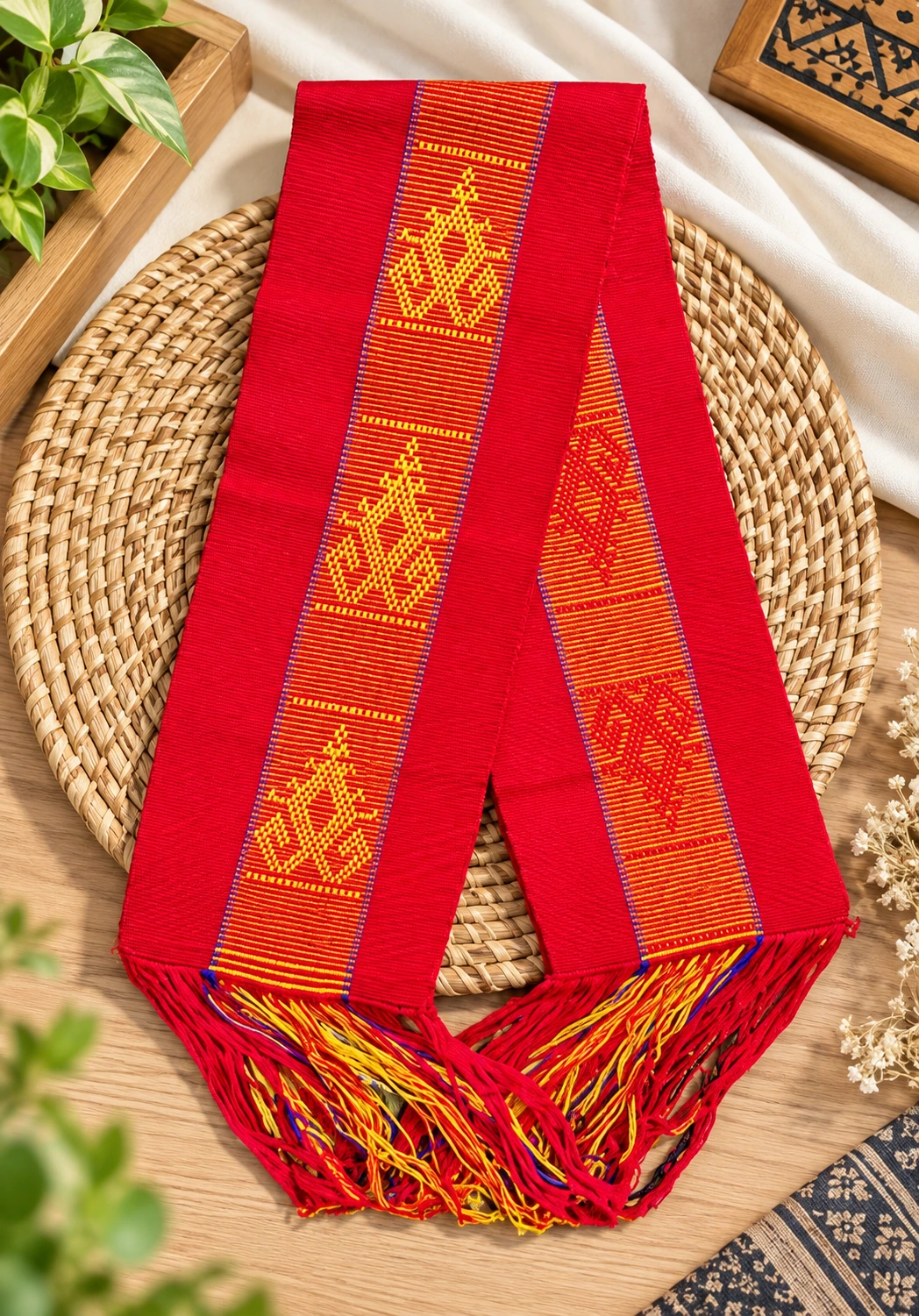 Selendang Tenun Motif Memoli (Sumba)
